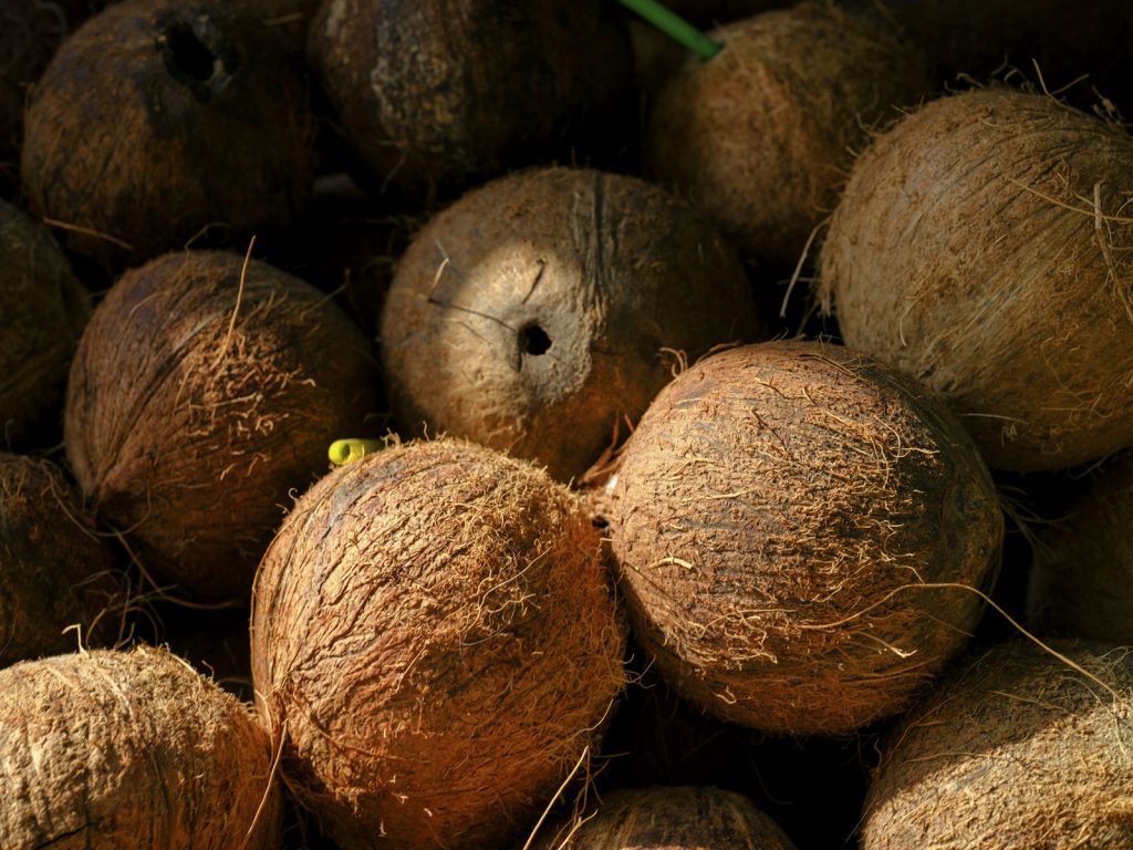 a group of round objects
